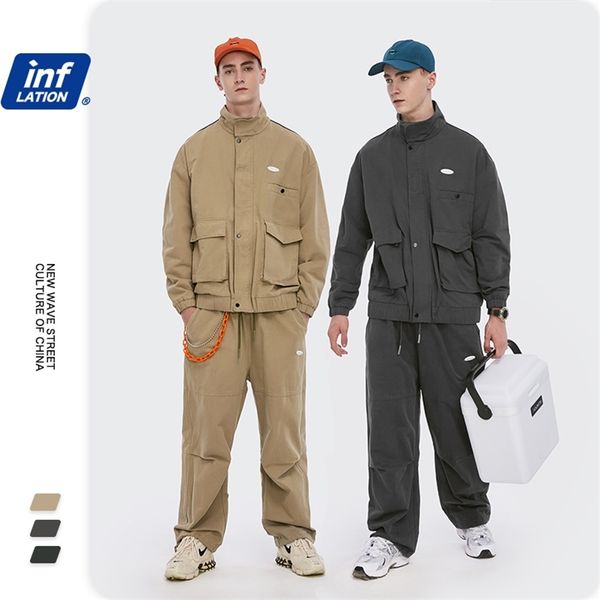 inflation men jacket suit tracksuit 2020 autumn high street windbreaker reflective hip hop jacket men elastic waist casual pant lj201124, Gray
inflation men jacket suit tracksuit 2020 autumn high street windbreaker reflective hip hop jacket men elastic waist casual pant lj201124, Gray