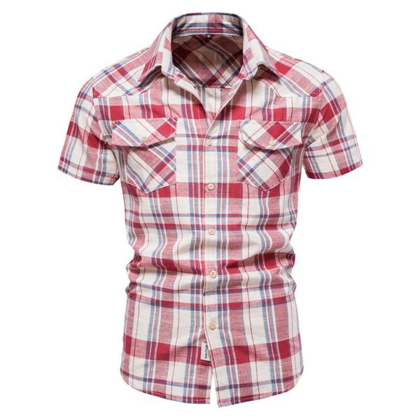 men's casual shirts douhoow men's short sleeve summer plaid lapel button down contrast color with pockets, White;black
men's casual shirts douhoow men's short sleeve summer plaid lapel button down contrast color with pockets, White;black