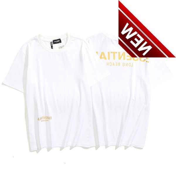 fog essentials gilt printed short sleeve t-shirt loose large men's and women's beach bottoms, White;black
fog essentials gilt printed short sleeve t-shirt loose large men's and women's beach bottoms, White;black
