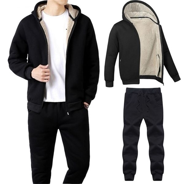 men's casual set autumn and winter sports men's sportswear thick warm plus size male sweatsuits fashion mens track suit set 201210, Gray
men's casual set autumn and winter sports men's sportswear thick warm plus size male sweatsuits fashion mens track suit set 201210, Gray