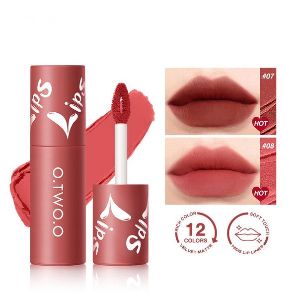 o.two.o 12 colors lip gloss waterproof long lasting high pigment velvet matte lipstick makeup
o.two.o 12 colors lip gloss waterproof long lasting high pigment velvet matte lipstick makeup