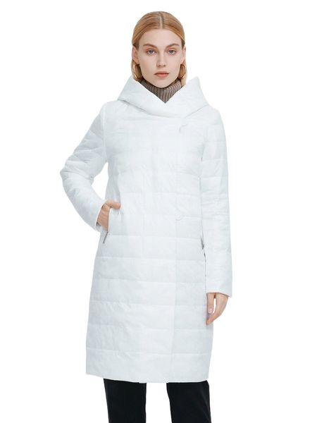 zipper front padded winter coat 29rf#, Black