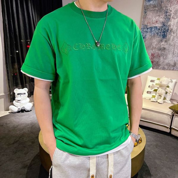 men's t-shirts designer chaopai ch laser burnt horseshoe paste cloth embroidered sanskrit cross casual couple short sleeve men's a, White;black
men's t-shirts designer chaopai ch laser burnt horseshoe paste cloth embroidered sanskrit cross casual couple short sleeve men's a, White;black