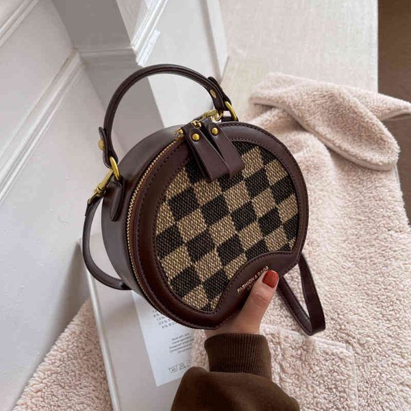 bags handbags fashion korean 2022 chessboard lattice single shoulder small round foreign style portable large capacity messenger women', Black;red
bags handbags fashion korean 2022 chessboard lattice single shoulder small round foreign style portable large capacity messenger women', Black;red