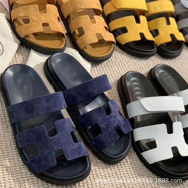 slipper herme designer sandals chypre men's and women's fashion kenbo fashion sandals velcro second uncle shoes vram, Black
slipper herme designer sandals chypre men's and women's fashion kenbo fashion sandals velcro second uncle shoes vram, Black