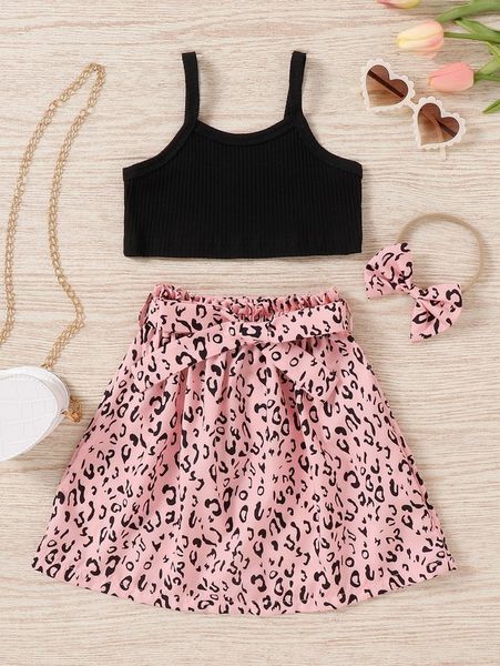toddler girls cami & leopard print paperbag waist belted skirt & headband she, White
toddler girls cami & leopard print paperbag waist belted skirt & headband she, White
