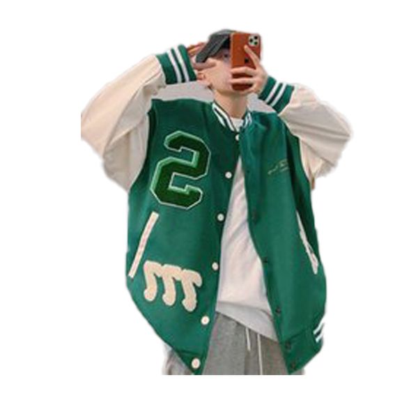 men's jackets mens fashion clothing trends streetwear style pu leather stitching embroidery baseball uniform female jacket bomber, Black;brown
men's jackets mens fashion clothing trends streetwear style pu leather stitching embroidery baseball uniform female jacket bomber, Black;brown
