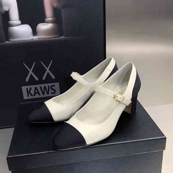 dress shoes spring style temperament french high heels women's versatile garden head single shoes thick heel one-sided belt mary jane, Black
dress shoes spring style temperament french high heels women's versatile garden head single shoes thick heel one-sided belt mary jane, Black