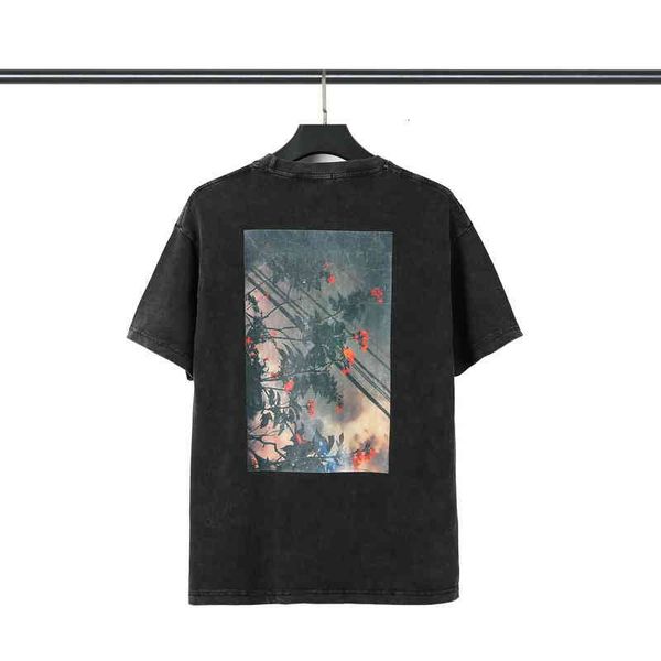 men's t-shirts spring and summer fog washing black compound thread plant flower running pattern short sleeve for men women, White;black
men's t-shirts spring and summer fog washing black compound thread plant flower running pattern short sleeve for men women, White;black