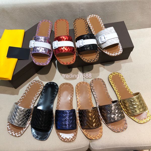 slippers summer hand woven belt buckle women's slippers square head flat heel bottom open toe one-sided sandals for external wear, Black
slippers summer hand woven belt buckle women's slippers square head flat heel bottom open toe one-sided sandals for external wear, Black