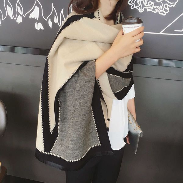shawl s womens autumn and winter korean version versatile thickened warm scarf double-sided enlarged office dual-purpose long, Blue;gray
shawl s womens autumn and winter korean version versatile thickened warm scarf double-sided enlarged office dual-purpose long, Blue;gray
