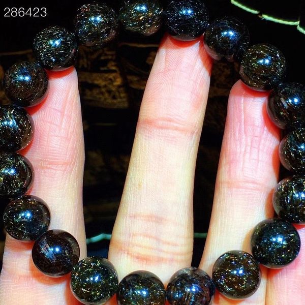 natural black copper titanium rutilated quartz bracelet 9.5mm women men round beads wealthy stone brazil aaaaa, Silver
natural black copper titanium rutilated quartz bracelet 9.5mm women men round beads wealthy stone brazil aaaaa, Silver