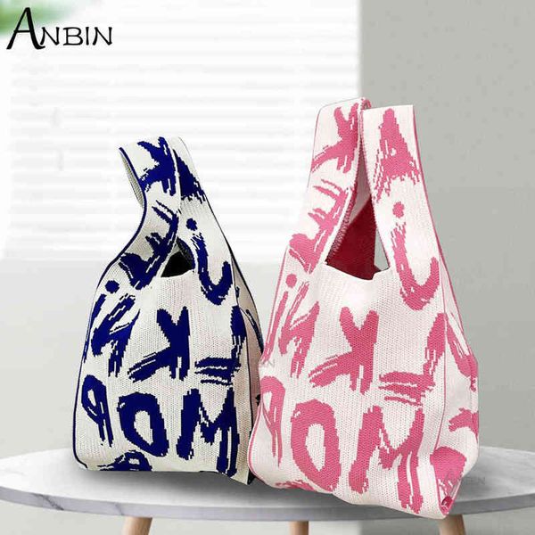 women's knitting fabric knot wrist handbag stripe chequer chess design shoulder shopping bag decoration purses woolen cloth tote y22042
women's knitting fabric knot wrist handbag stripe chequer chess design shoulder shopping bag decoration purses woolen cloth tote y22042