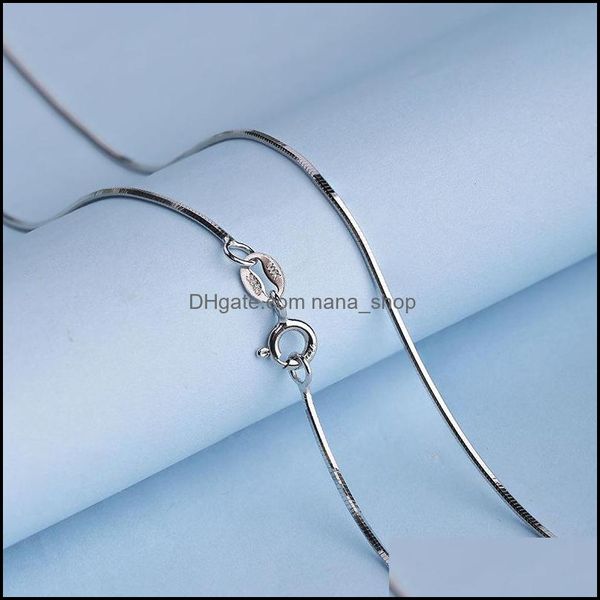 chains necklaces pendants jewelry factory direct sales s925 sterling sier snake bone necklace women simple fashion wholesale drop delivery, Silver
chains necklaces pendants jewelry factory direct sales s925 sterling sier snake bone necklace women simple fashion wholesale drop delivery, Silver