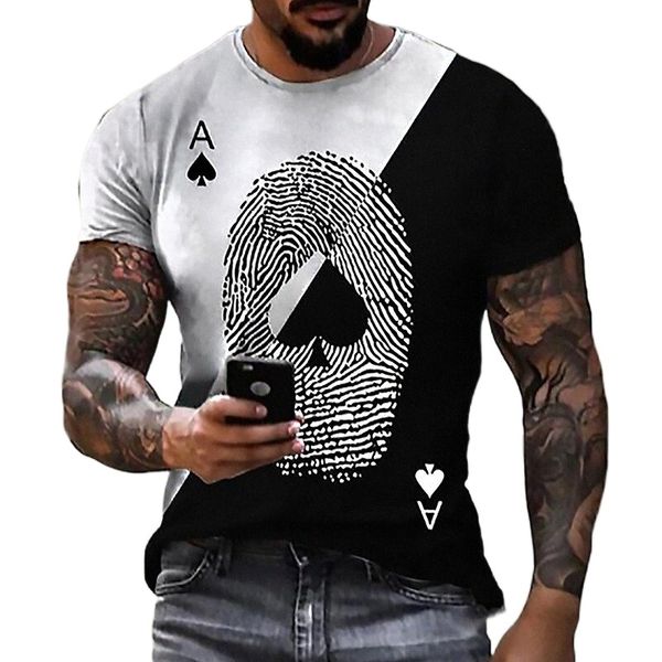 men's tee t shirt shirt 3d print graphic prints poker crew neck daily holiday print short sleeve casual designer big and tall black /, White;black
men's tee t shirt shirt 3d print graphic prints poker crew neck daily holiday print short sleeve casual designer big and tall black /, White;black