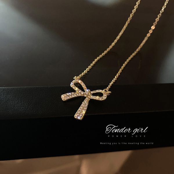 full diamond bow pendant korean graceful online influencer fashion choker personality simple commute necklace necklace, Silver
full diamond bow pendant korean graceful online influencer fashion choker personality simple commute necklace necklace, Silver