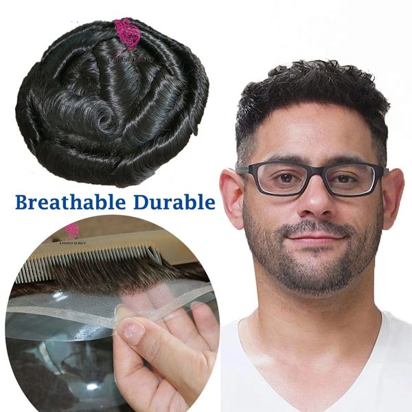 breathable durable brown or black mono lace & pu male hair prosthesis men's wigs replacement system unit natural human hair wig
breathable durable brown or black mono lace & pu male hair prosthesis men's wigs replacement system unit natural human hair wig