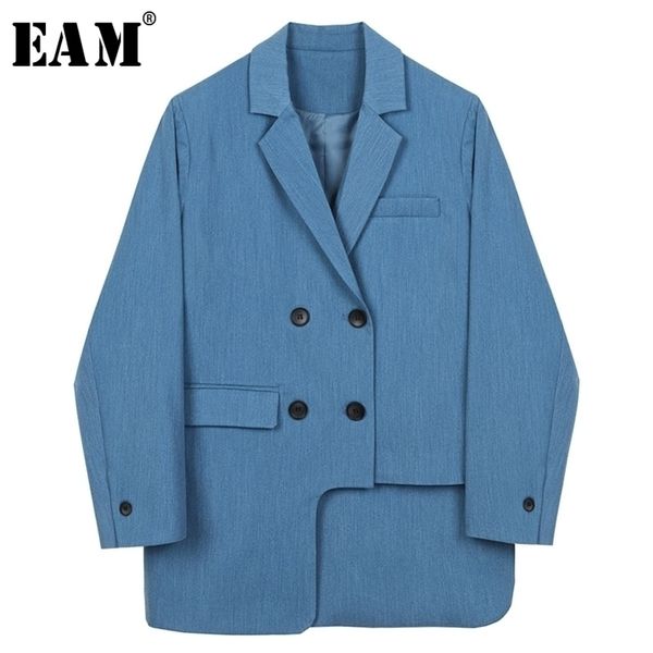 eam women irregular blue big size blazer lapel long sleeve loose fit jacket fashion spring autumn 1y307 y201026, White;black
eam women irregular blue big size blazer lapel long sleeve loose fit jacket fashion spring autumn 1y307 y201026, White;black