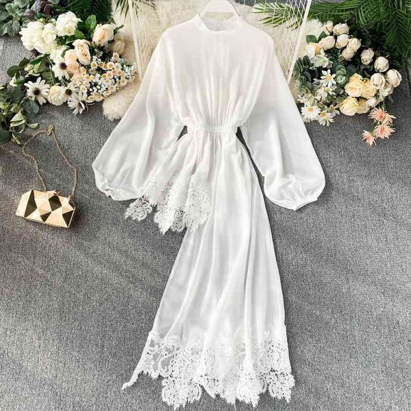 women's t-shirt the design of french minority coat is irregular, lace stitching, ruffle edge thin, and the chiffon shirt with fairy lan, White
women's t-shirt the design of french minority coat is irregular, lace stitching, ruffle edge thin, and the chiffon shirt with fairy lan, White
