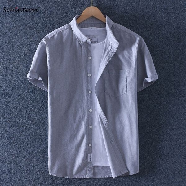 schinteon men summer oxford short sleeved casual slim shirt 100% cotton shirts turndown collar brand new arrival, White;black
schinteon men summer oxford short sleeved casual slim shirt 100% cotton shirts turndown collar brand new arrival, White;black