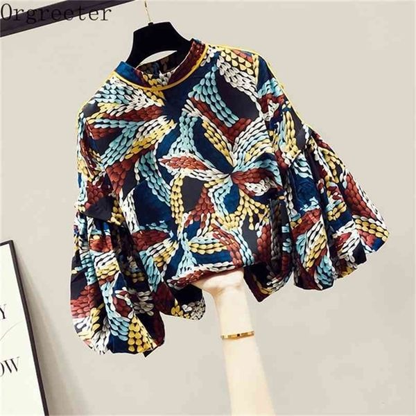 chiffon shirt women's long lantern sleeved spring fall vintage printted plus size blusa mujer de moda 210602, White
chiffon shirt women's long lantern sleeved spring fall vintage printted plus size blusa mujer de moda 210602, White