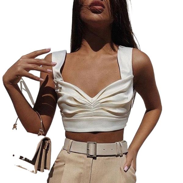 women's tanks & camis 2021 fashion female party slim summer v neck sleeveless draped solid white black women bodycon short ves k0te#
women's tanks & camis 2021 fashion female party slim summer v neck sleeveless draped solid white black women bodycon short ves k0te#