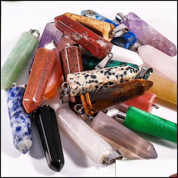 charms jewelry findings components natural stone hexagonal prism opal tigers eye quartz healing chakra pendants diy necklaces accessories, Bronze;silver
charms jewelry findings components natural stone hexagonal prism opal tigers eye quartz healing chakra pendants diy necklaces accessories, Bronze;silver