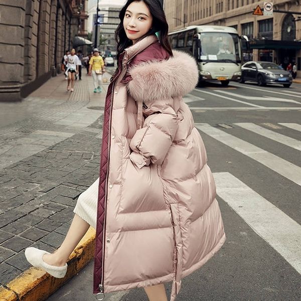 bella women winter women raccoon fur hooded white duck down coat pink solid thick warm loose female parkas y201026, Black
bella women winter women raccoon fur hooded white duck down coat pink solid thick warm loose female parkas y201026, Black