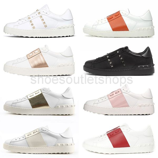 fashion men women spikes dress shoes mens womens leather shoes white black red golden triple black low sneakers sports outdoor
fashion men women spikes dress shoes mens womens leather shoes white black red golden triple black low sneakers sports outdoor