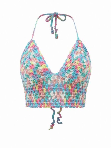 tie back halter cover up e1cl#, White;black