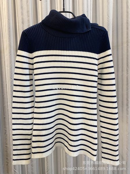 women's knits & tees products in the early spring of 22 years: simple and fashionable style, high neck stripe color matching buttons, s, White
women's knits & tees products in the early spring of 22 years: simple and fashionable style, high neck stripe color matching buttons, s, White
