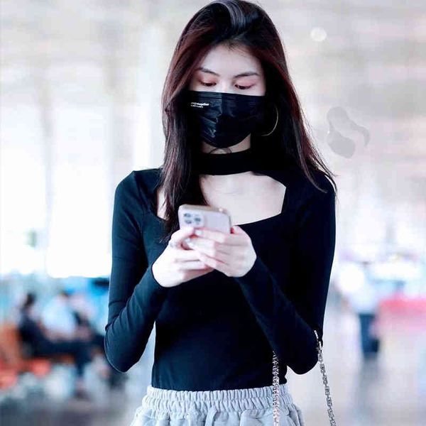women's knits & tees autumn and winter slim square neck long sleeve fashion knitted wool bottomed blouse women, White
women's knits & tees autumn and winter slim square neck long sleeve fashion knitted wool bottomed blouse women, White