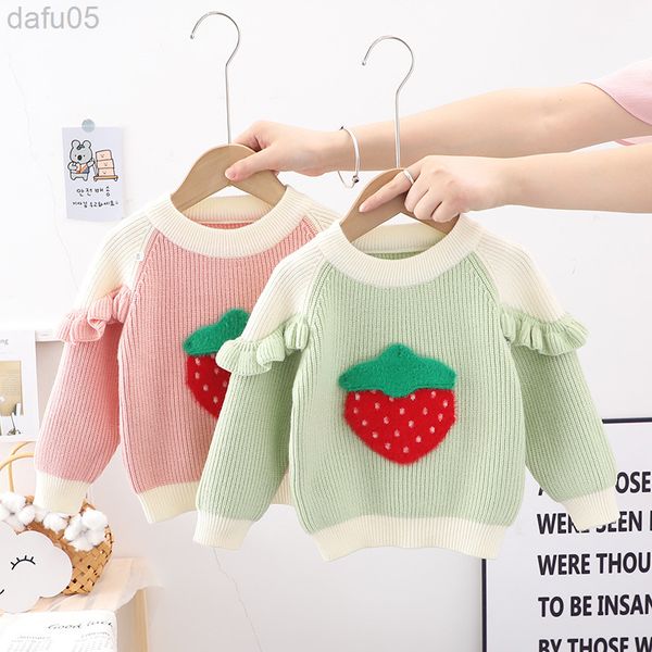 autumn winter baby girls sweaters strawberry cartoon children sweater sweet ruffles wool sweaters kids girls knitwears wool l220803, Blue
autumn winter baby girls sweaters strawberry cartoon children sweater sweet ruffles wool sweaters kids girls knitwears wool l220803, Blue