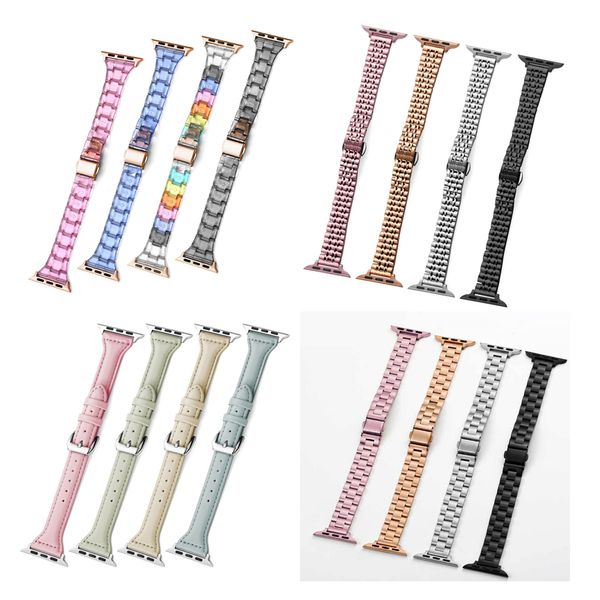 lady women stainless steel band leather slim metal link bracelet smart straps wristband for apple watch 3 4 5 6 7 se 38/40/41mm 42/44/45mm
lady women stainless steel band leather slim metal link bracelet smart straps wristband for apple watch 3 4 5 6 7 se 38/40/41mm 42/44/45mm