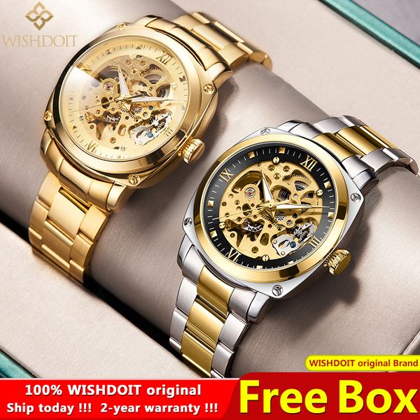 wishdoit automatic mechanical watch for men stainless waterproof watch gold 2021new fashion business hollow wristwatch brand
wishdoit automatic mechanical watch for men stainless waterproof watch gold 2021new fashion business hollow wristwatch brand