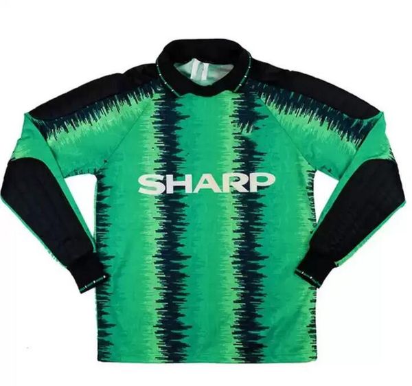 90 91 92 gk long sleeve soccer jersey green black 1# jersey schmeichel maillot foot shirt, Black;yellow
90 91 92 gk long sleeve soccer jersey green black 1# jersey schmeichel maillot foot shirt, Black;yellow