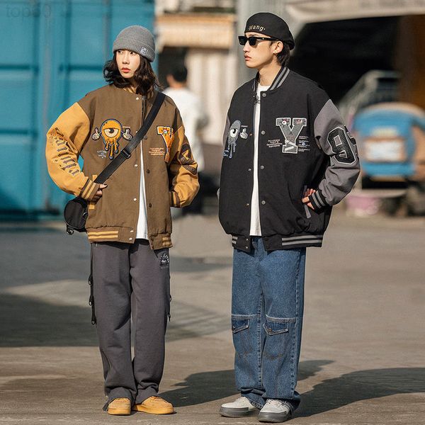 men's hoodies & sweatshirts designer spring new baseball cotton men's american street thin hip hop loose pilot jacket couple coat, Black
men's hoodies & sweatshirts designer spring new baseball cotton men's american street thin hip hop loose pilot jacket couple coat, Black