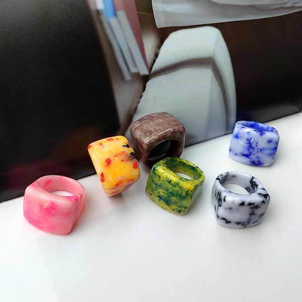 cluster rings 2022 simple thick colorful acrylic resin pattern geometric irregular for women vintage jewelry drop, Golden;silver
cluster rings 2022 simple thick colorful acrylic resin pattern geometric irregular for women vintage jewelry drop, Golden;silver