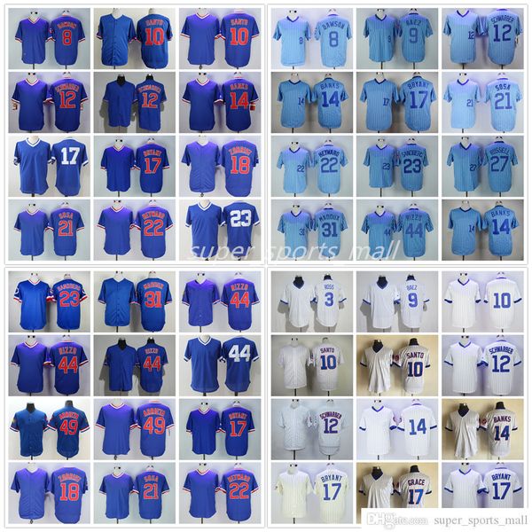 vintage college baseball wears jersey rizzo dawson baez santo schwarber banks ross bryant zobrist sosa heyward e sandberg williams russell m, Blue;black
vintage college baseball wears jersey rizzo dawson baez santo schwarber banks ross bryant zobrist sosa heyward e sandberg williams russell m, Blue;black