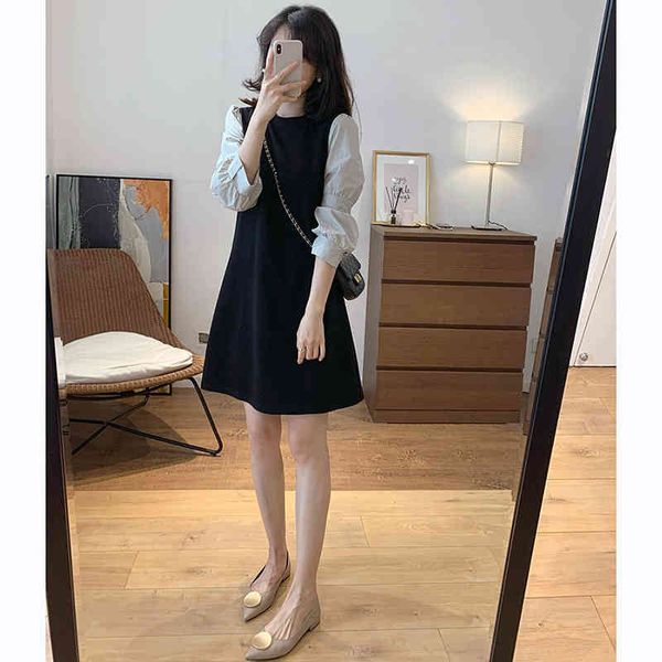 casual dresses in the early spring of 2022, french hepburn style small black dress shows thin temperament, and man fake two a-shaped 6gvx, Black;gray
casual dresses in the early spring of 2022, french hepburn style small black dress shows thin temperament, and man fake two a-shaped 6gvx, Black;gray