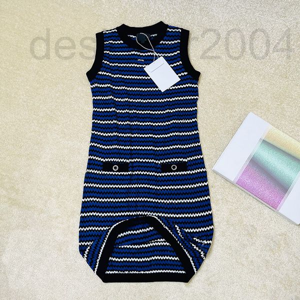 casual dresses designer 2022 new summer round neck sleeveless knitted dress slim cotton stripe medium length a-shaped buttock i45g, Black;gray
casual dresses designer 2022 new summer round neck sleeveless knitted dress slim cotton stripe medium length a-shaped buttock i45g, Black;gray