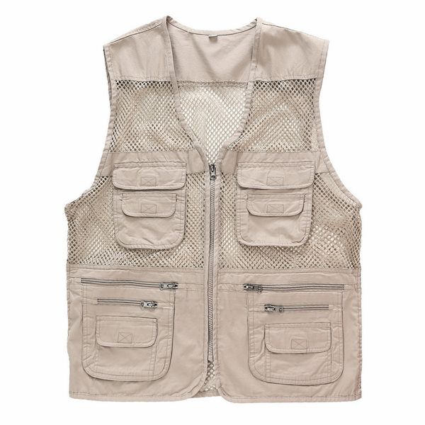 summer men's mesh vests multi-pockets director reporter vests quick dry sleeveless jacket pgraphy cameraman travels clothing, Black;white
summer men's mesh vests multi-pockets director reporter vests quick dry sleeveless jacket pgraphy cameraman travels clothing, Black;white