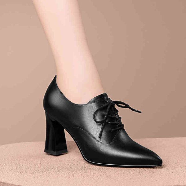 dress shoes autumn and winter women's shoes pointed thick heels high lace up nest leather bare boots deep mouth single lrc8, Black
dress shoes autumn and winter women's shoes pointed thick heels high lace up nest leather bare boots deep mouth single lrc8, Black