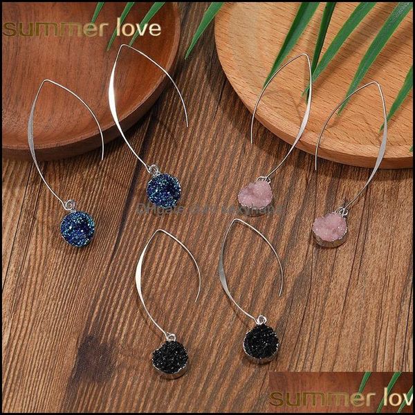 dangle chandelier earrings jewelry new resin stone drusy for women girls gold sier plating copper round ball circle shape ear drop de, Silver
dangle chandelier earrings jewelry new resin stone drusy for women girls gold sier plating copper round ball circle shape ear drop de, Silver