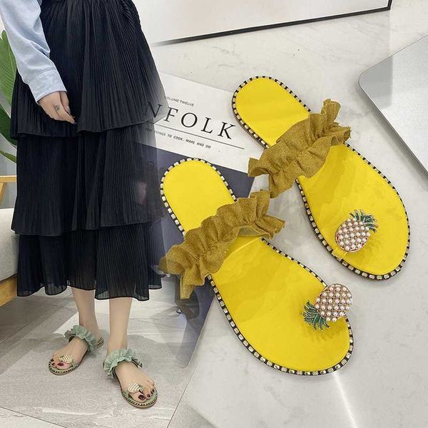 ladies' slippers flip-flops women's sandals outdoor wear all-match non-slip beach thick bottom comfort bathroom shoes pineapple pe, Black
ladies' slippers flip-flops women's sandals outdoor wear all-match non-slip beach thick bottom comfort bathroom shoes pineapple pe, Black