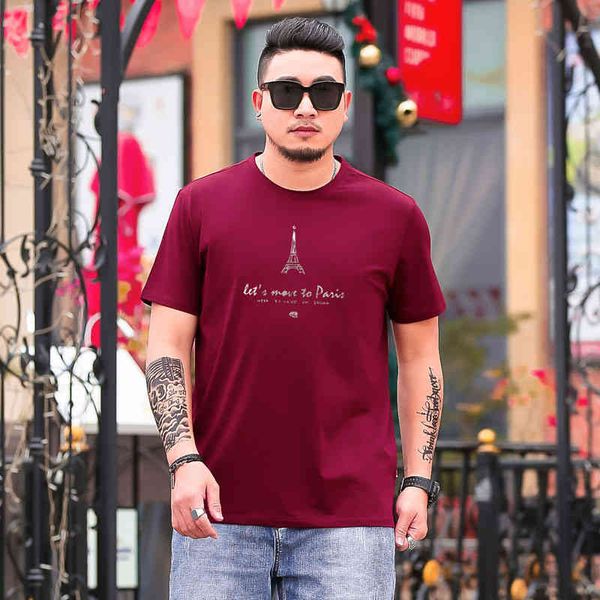 six plus summer fashion brand paris tower printed t-shirts loose large men's t1661-84, Black;brown
six plus summer fashion brand paris tower printed t-shirts loose large men's t1661-84, Black;brown