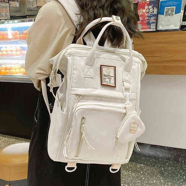multifunctional women's nylon backpack girls lapbackpack korean style schoolgirl's handbag school bag mochila feminina 220506
multifunctional women's nylon backpack girls lapbackpack korean style schoolgirl's handbag school bag mochila feminina 220506