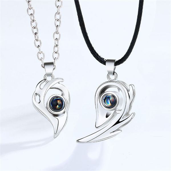trendy chokers a pair of heart-shaped magnetic suction 100 languages i love you projection couple necklace jewelry gift a462, Golden;silver
trendy chokers a pair of heart-shaped magnetic suction 100 languages i love you projection couple necklace jewelry gift a462, Golden;silver