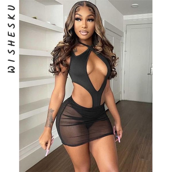 halter bandage cut out bodysuits dress women mesh patchwork see through backless dresses 2022 summer harajuku party outfits 220507, Black;gray
halter bandage cut out bodysuits dress women mesh patchwork see through backless dresses 2022 summer harajuku party outfits 220507, Black;gray