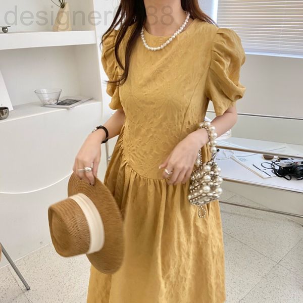 casual dresses designer sp original french style bubble sleeve dress women's summer texture dark print elegant long skirt 0id2, Black;gray
casual dresses designer sp original french style bubble sleeve dress women's summer texture dark print elegant long skirt 0id2, Black;gray